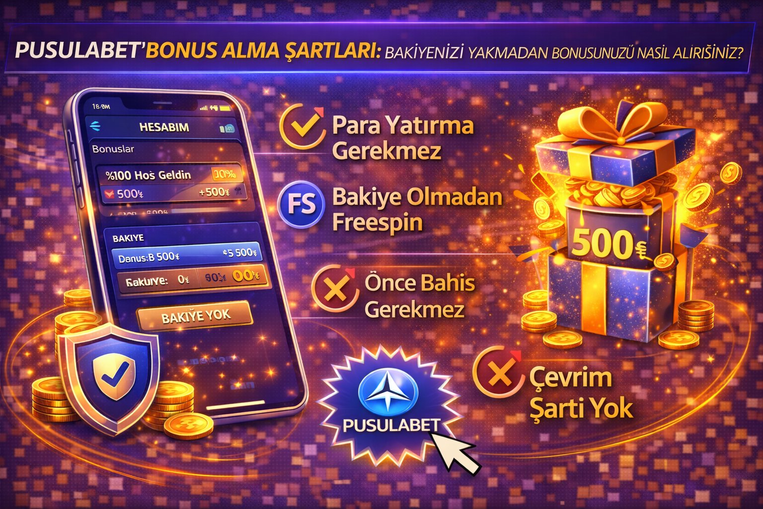 Pusulabet Bonus Alma Şartları: Bakiyenizi Yakmadan Bonusunuzu Nasıl Alırsınız?