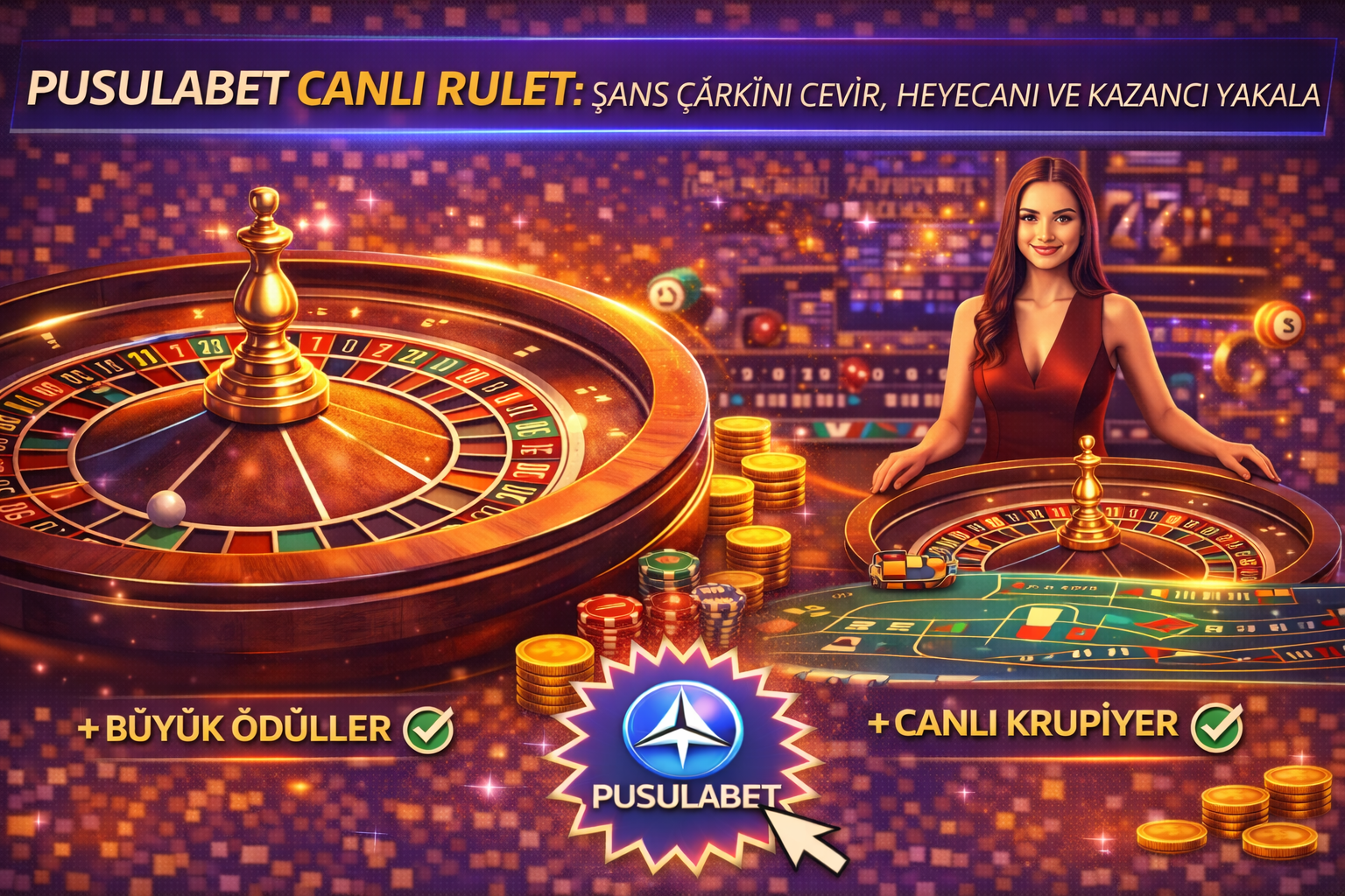 Pusulabet Canlı Rulet: Şans Çarkını Çevir, Heyecanı ve Kazancı Yakala