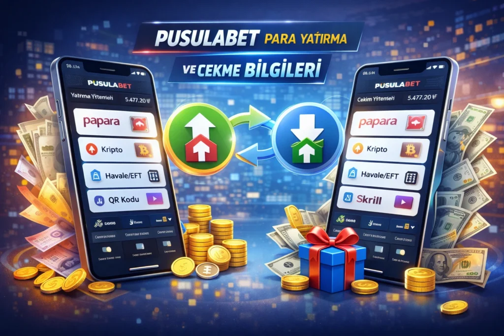 Pusulabet para yatırma ve çekme bilgileri, hızlı ve güvenli ödeme yöntemleri